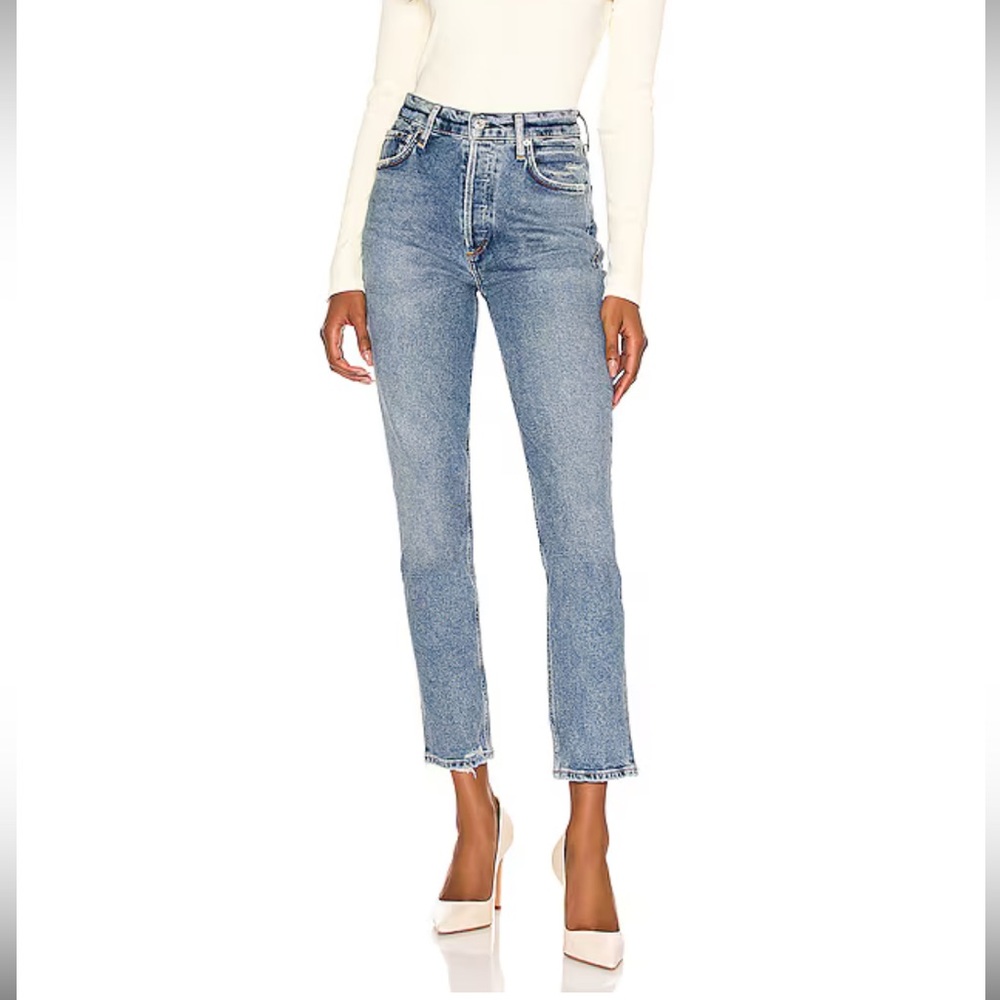 Citizens Of Humanity Charlotte High Rise Straight Jeans in Dresden - 26